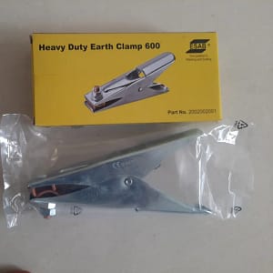 ESAB Heavy Duty Earth Clamp 600 – 600A Welding Ground Clamp, CRC Steel, 70/95 Sq.mm Cable (2002002001)