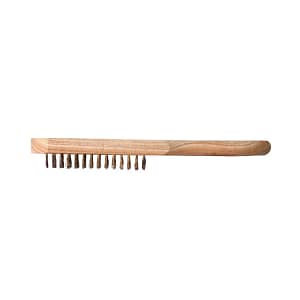 De Neers 10-Inch Stainless Steel Wire Brush with Wooden Handle | SKU: DN 3381