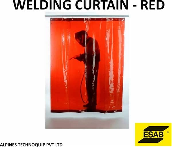 ESAB Welding Curtain Red 1800x1400 UV Resistant Safety Screen [SKU: 0700008004L]