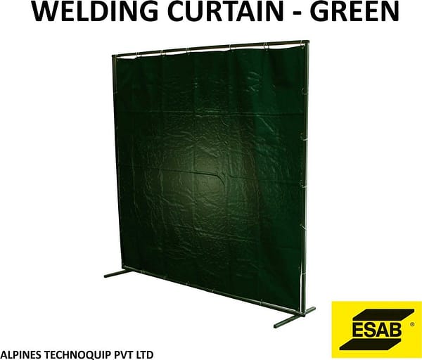 ESAB Welding Curtain Dark Green 1800x1400 Heat & UV Resistant Safety Screen [SKU: 0700008006L]